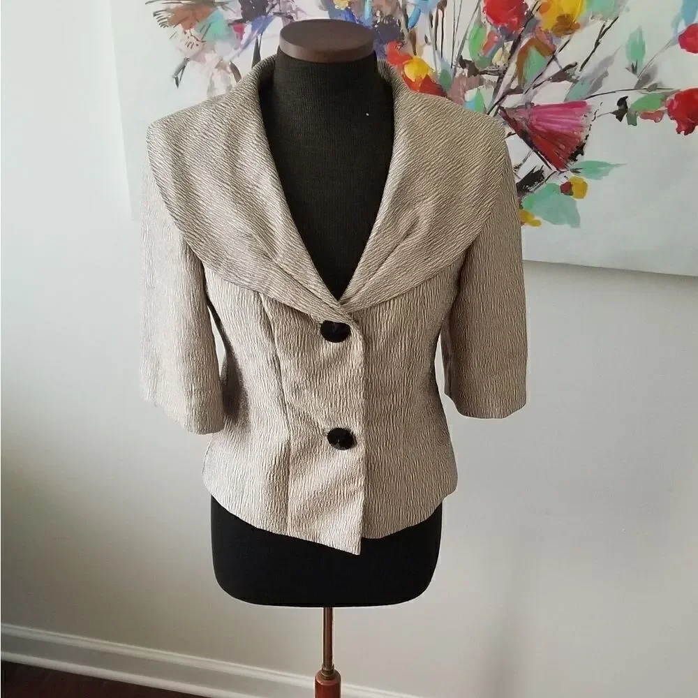 DressBarn Gold Jacket sz8